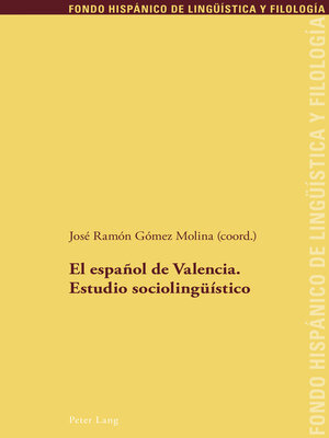 cover image of El español de Valencia. Estudio sociolingüístico